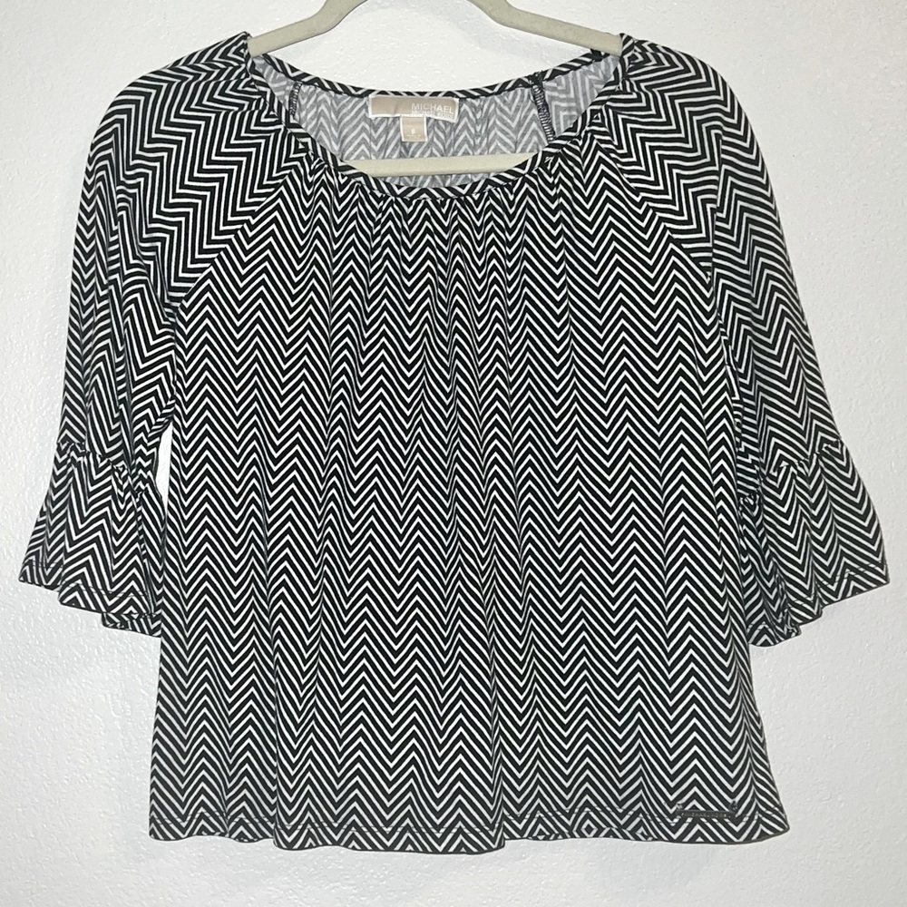Michael Kors Ruffles Sleeve Top (Size S)